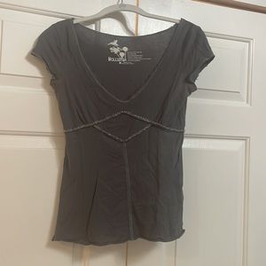 Grey Hollister women’s short sleeve shirt. Size medium